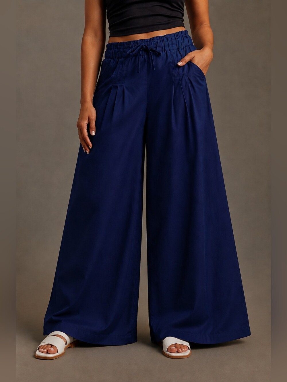 Maeve Skirty Utility Wide-Leg Pants